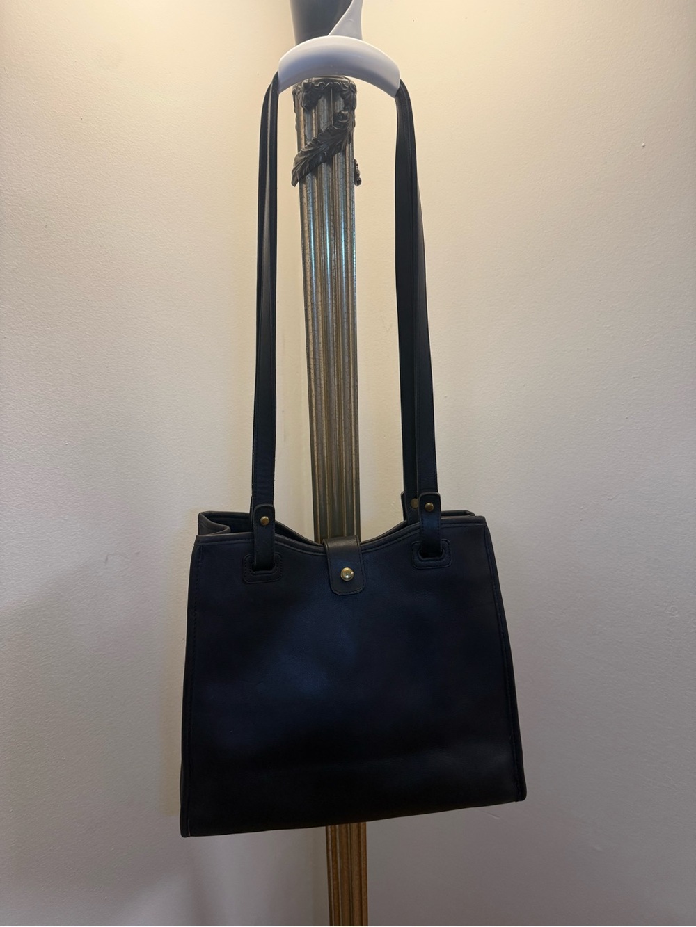 Rare Vintage Coach Dover 9900 Black Leather Shoulder Bag USA 1992